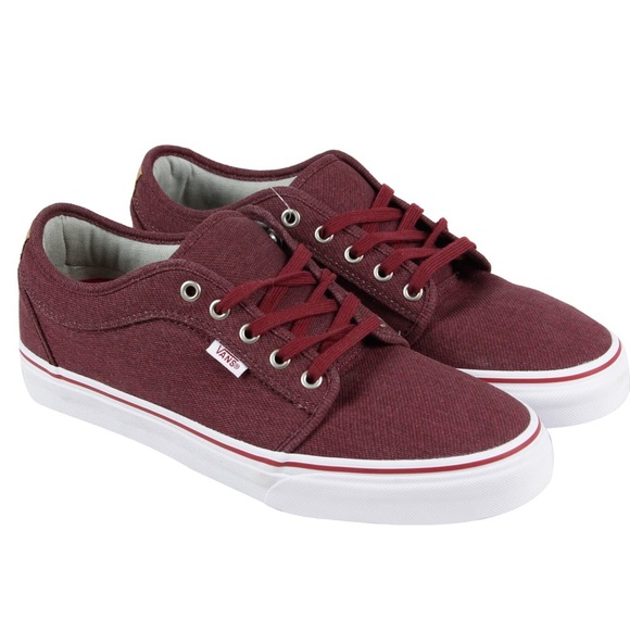 vans chukka low burgundy